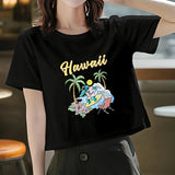 Maxbell Maxbell Women's Loose Crop Soft Cropped T Shirt for Hiking Travel Holiday L