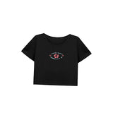 Maxbell Maxbell Women's Crop Trendy Soft Crew Neck Shirt for Work Beach Traveling XL