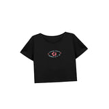 Maxbell Maxbell Women's Crop Trendy Soft Crew Neck Shirt for Work Beach Traveling XL