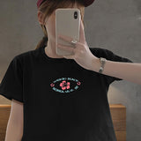 Maxbell Maxbell Women's Crop Trendy Soft Crew Neck Shirt for Work Beach Traveling XL