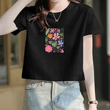 Maxbell Maxbell Women's Crop Soft Activewear T Shirt for Traveling Office Walking M