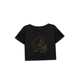 Maxbell Maxbell Womens Crop Top Soft Workout Cropped T Shirt for Traveling Street Daily Wear XXL