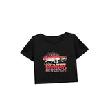 Maxbell Maxbell Women's Loose Crop Neck Tee for Work Street Shopping S