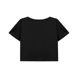 Maxbell Women's Loose Crop Neck Tee for Work Street Shopping M