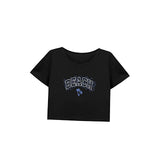 Maxbell Maxbell Women's Loose Crop Crewneck Tee for Sports Work Beach M