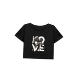 Maxbell Maxbell Womens Crop Ladies Soft Cropped Tee for Vacation Traveling Hiking XL