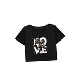 Maxbell Maxbell Womens Crop Ladies Soft Cropped Tee for Vacation Traveling Hiking XXL