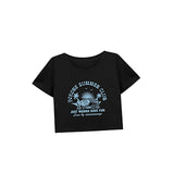 Maxbell Maxbell Women's Loose Crop Soft Cropped T Shirt for Street Walking Sports L