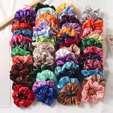 Maxbell Maxbell 10 Pieces Hair Scrunchies Lightweight Hair Rope Headdress for All Hair Types Pink
