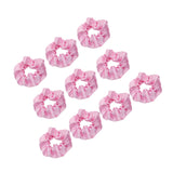 Maxbell Maxbell 10 Pieces Hair Scrunchies Lightweight Hair Rope Headdress for All Hair Types Pink