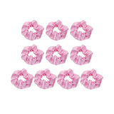 Maxbell Maxbell 10 Pieces Hair Scrunchies Lightweight Hair Rope Headdress for All Hair Types Pink