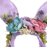 Maxbell Maxbell Easter Bunny Ears Headband Hair Hoop for Carnival Stage Performances Cosplay Purple