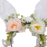 Maxbell Maxbell Easter Bunny Ears Headband Hair Hoop for Carnival Stage Performances Cosplay White