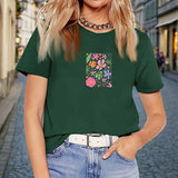 Maxbell Maxbell T Shirt for Women Summer Female Ladies Crewneck Tee for Trip Beach Traveling S