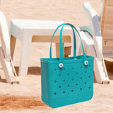 Maxbell Maxbell Beach Tote Bag Lightweight Waterproof Beach Handbag for Outdoor Holiday Shopping 38cmx13cmx32cm Blue