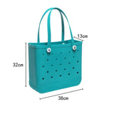 Maxbell Maxbell Beach Tote Bag Lightweight Waterproof Beach Handbag for Outdoor Holiday Shopping 38cmx13cmx32cm Blue