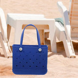 Maxbell Maxbell Beach Tote Bag Lightweight Waterproof Beach Handbag for Outdoor Holiday Shopping 48cmx24cmx36cm Royal Blue