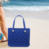 Maxbell Maxbell Beach Tote Bag Lightweight Waterproof Beach Handbag for Outdoor Holiday Shopping 48cmx24cmx36cm Royal Blue