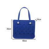 Maxbell Maxbell Beach Tote Bag Lightweight Waterproof Beach Handbag for Outdoor Holiday Shopping 48cmx24cmx36cm Royal Blue