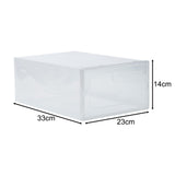 Maxbell Maxbell Stackable Shoe Storage Box with Lid Tiered Display Case for Home Cabinet Men