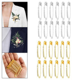 Maxbell Maxbell 12Pcs Decorative Brooch Sturdy Versatile Suit Brooch for Party Scarf Wedding Gold
