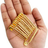 Maxbell Maxbell 12Pcs Decorative Brooch Sturdy Versatile Suit Brooch for Party Scarf Wedding Gold