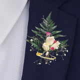 Maxbell Maxbell 12Pcs Decorative Brooch Sturdy Versatile Suit Brooch for Party Scarf Wedding Gold