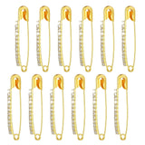 Maxbell Maxbell 12Pcs Decorative Brooch Sturdy Versatile Suit Brooch for Party Scarf Wedding Gold