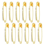 Maxbell Maxbell 12Pcs Decorative Brooch Sturdy Versatile Suit Brooch for Party Scarf Wedding Gold