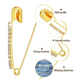 Maxbell Maxbell 12Pcs Decorative Brooch Sturdy Versatile Suit Brooch for Party Scarf Wedding Gold