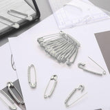 Maxbell Maxbell 12Pcs Decorative Brooch Sturdy Versatile Suit Brooch for Party Scarf Wedding Silver