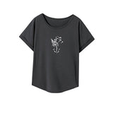Maxbell Maxbell T Shirt for Women Summer Female Crewneck Tee for Office Backpacking Shopping M