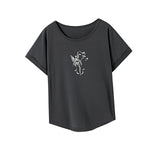 Maxbell Maxbell T Shirt for Women Summer Female Crewneck Tee for Office Backpacking Shopping L