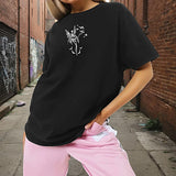 Maxbell Maxbell Women's T Shirt Summer Simple Crew Neck Shirt for Daily Wear Vacation Travel XXL