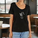 Maxbell Maxbell Women's T Shirt Summer Costume Basic Tee Shirt for Work Daily Wear Commuting M