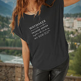 Maxbell Maxbell Women's T Shirt Summer Ladies Basic Tee Shirt for Commuting Walking Vacation M