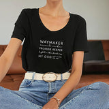 Maxbell Maxbell T Shirt for Women Summer Female Short Sleeve Top for Shopping Holiday Travel M