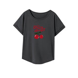 Maxbell Maxbell T Shirt for Women Summer Clothing Basic Tee for Daily Wear Traveling Walking L