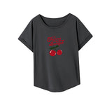 Maxbell Maxbell T Shirt for Women Summer Clothing Basic Tee for Daily Wear Traveling Walking L