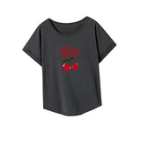 Maxbell Maxbell T Shirt for Women Summer Clothing Basic Tee for Daily Wear Traveling Walking L