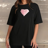 Maxbell Maxbell Women's T Shirt Summer Regular Fit Basic Tee Shirt for Holiday Travel Hiking XL