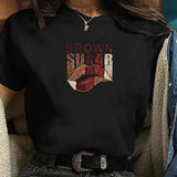 Maxbell Maxbell T Shirt for Women Summer Clothes Basic Tee for Traveling Vacation Daily Wear M