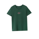 Maxbell Maxbell Womens T Shirt Summer Female Short Sleeve Top for Commuting Traveling Office L