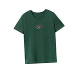 Maxbell Maxbell Womens T Shirt Summer Female Short Sleeve Top for Commuting Traveling Office L