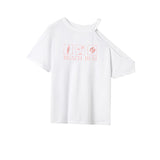 Maxbell Maxbell Women's T Shirt Summer Ladies Trendy Short Sleeve Top for Trip Beach Walking L