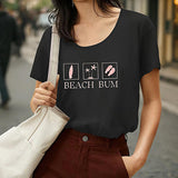 Maxbell Maxbell Womens T Shirt Summer Neck Tee for Backpacking Commuting Sports XL