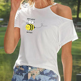 Maxbell Maxbell T Shirt for Women Summer Simple Short Sleeve Top for Beach Camping Commuting M