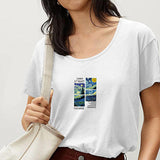 Maxbell Maxbell Womens T Shirt Summer Ladies Simple Crew Neck Tee for Beach Vacation Holiday XL