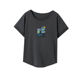 Maxbell Maxbell Womens T Shirt Summer Soft Short Sleeve Top for Traveling Street Backpacking M