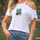 Maxbell Maxbell Womens T Shirt Summer Clothing Female Soft Basic Tee for Work Street Holiday M